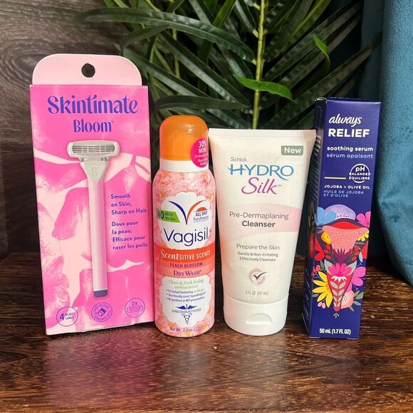 Vagisil, Always, & Schick Feminine Care Set of 4 Products. All new and unused. - Picture 1 of 14